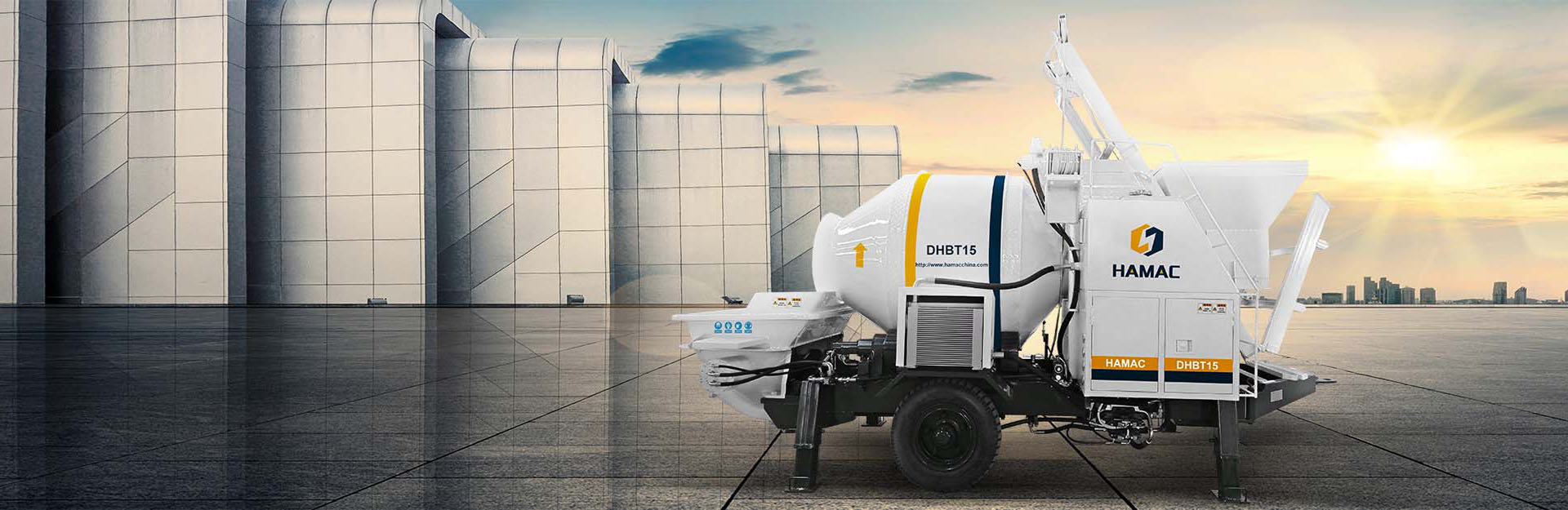 Trailer Concrete Mixer Pump