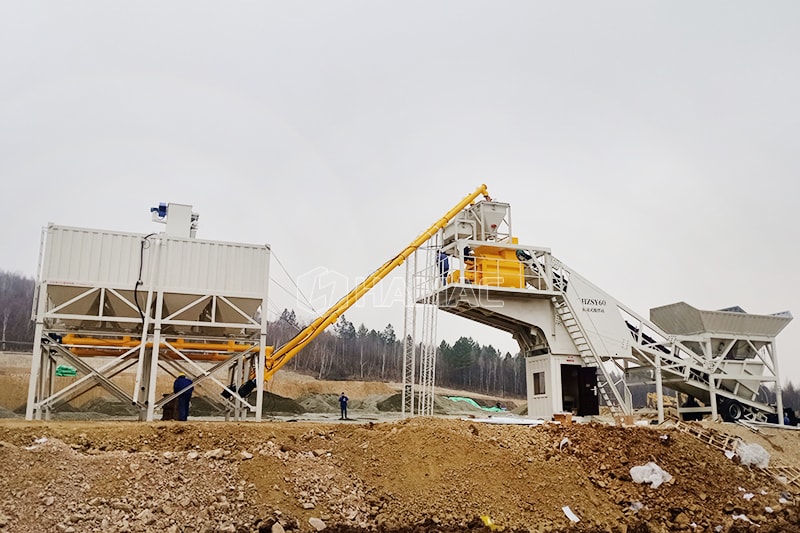 Mobile Concrete Batching Plant