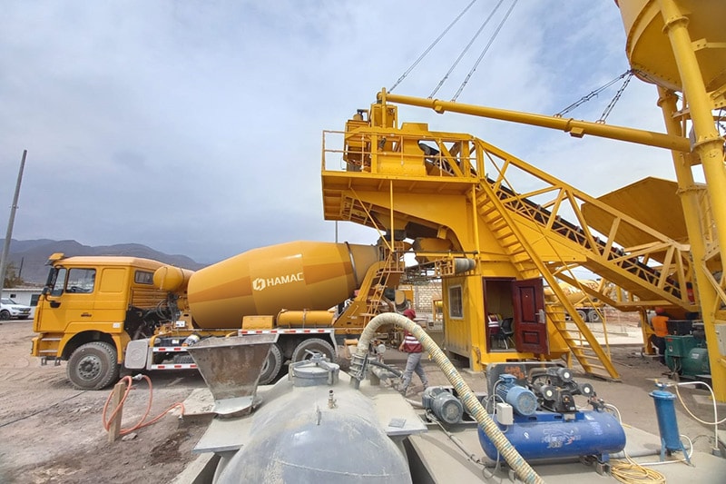 select the mobile concrete batching plant