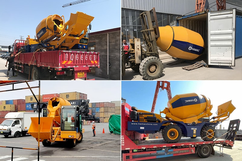 Self-loading concrete mixer shipping pictures