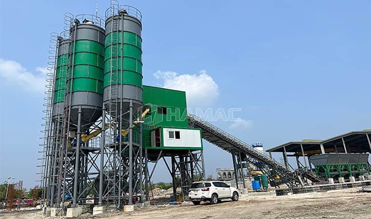 Stationary Concrete Batching Plant Installation 02
